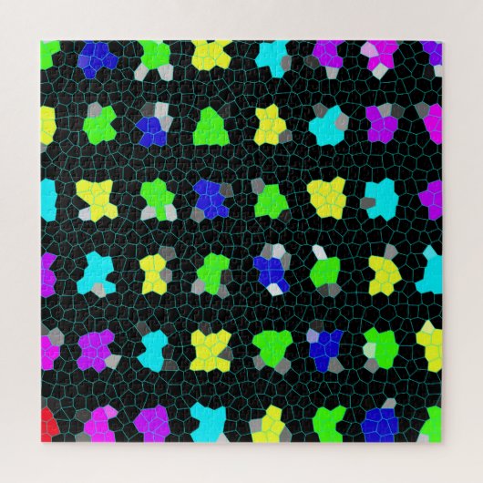 glänzende Karo aus festem Glas, Puzzle (Vertikal)