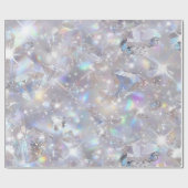 Glänzende klare Diamanten Geschenkpapier (Flach)
