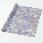 Glänzende klare Diamanten Geschenkpapier (Ungerollt)