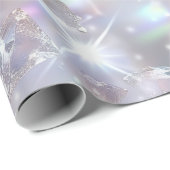 Glänzende klare Diamanten Geschenkpapier (Rolleneckpunkt)