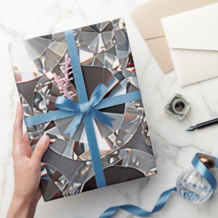 Glänzende klare Diamanten  Geschenkpapier