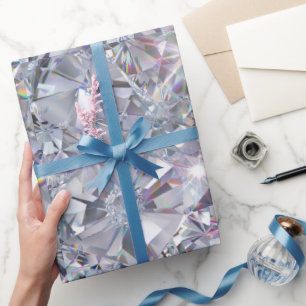 Glänzende klare Diamanten  Geschenkpapier