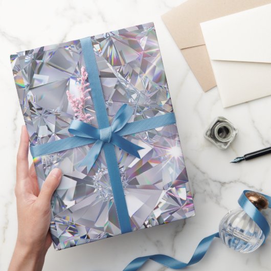 Glänzende klare Diamanten Geschenkpapier (Schenken)