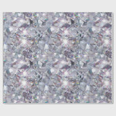 Glänzende klare Diamanten Geschenkpapier (Flach)