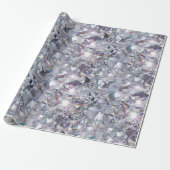 Glänzende klare Diamanten Geschenkpapier (Ungerollt)