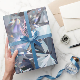 Glänzende klare Diamanten  Geschenkpapier