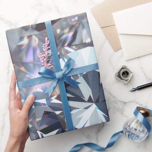 Glänzende klare Diamanten Geschenkpapier (Schenken)