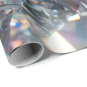 Glänzende klare Diamanten Geschenkpapier (Rolleneckpunkt)