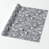 Glänzende klare Diamanten  Geschenkpapier (Ungerollt)
