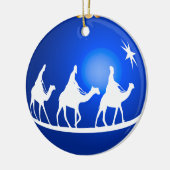 glänzende Königverzierung des Blaus 3 Keramikornament (Links)