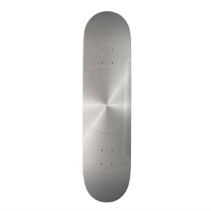 Glänzende Kreispoliermetallbeschaffenheit Skateboard