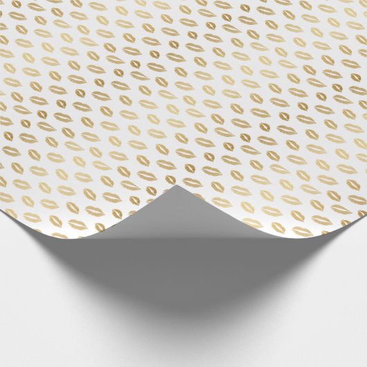 Glänzende Küsse Geschenkpapier (Ecke)