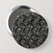 Glänzende Lederoptik mit goldenen Perlen Button (Vorne & Hinten)
