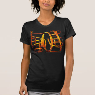 Glänzende Marmor-LIEBE T-Shirt