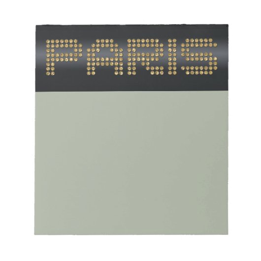 glänzende Pariser Papierprodukte Notizblock (Vorderseite)