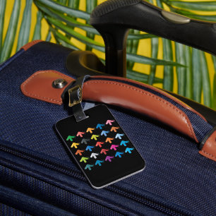 Glänzende Pfeile Set lebendige Richtungsanzeiger Gepäckanhänger