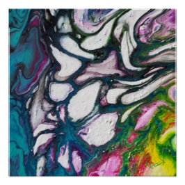 Glänzende Poster - Abstrakte Kunst - Wanddekoratio