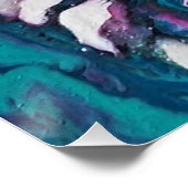 Glänzende Poster - Abstrakte Kunst - Wanddekoratio (Ecke)