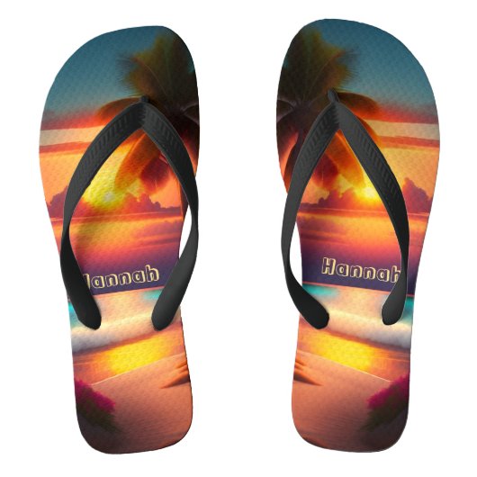 Glänzende Poster Badesandalen (Fußbett)