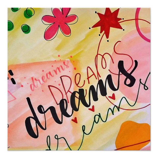 Glänzende Poster-Träume Poster (Vorderseite)