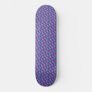 Glänzende Rosa Blaue Meerjungfrau Skateboard