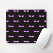 Glänzende rosa Bougie-Sonnenbrille Mousepad (Mit Mouse)