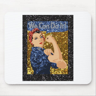 glänzende Rosie die Nieterin Mousepad