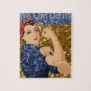 glänzende Rosie the Riveter Puzzle