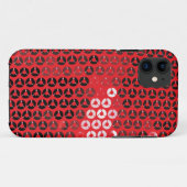 glänzende rote Sequenzen Case-Mate iPhone Hülle (Rückseite (Horizontal))