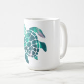 Glänzende Schildkröte  Kaffeetasse (VorderseiteRechts)