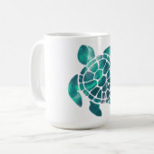 Glänzende Schildkröte  Kaffeetasse (Vorderseite Links)