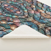 Glänzende Schuppen Sherpadecke (3/4)