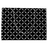 Glänzende schwarze große Geschenk-Tasche Geschenktüte (Rückseite)