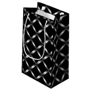Glänzende schwarze kleine Geschenk-Tasche Geschenktüte