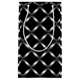 Glänzende schwarze kleine Geschenk-Tasche Geschenktüte