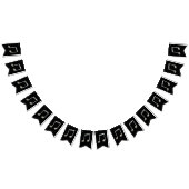 Glänzende silberne Musik-Anmerkungs-gestrahlte Wimpelkette (Alle)