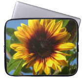 Glänzende Sonnenblume-Laptop-Hülse Laptopschutzhülle (Vorderseite)