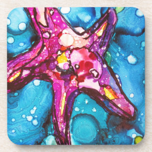 Glänzende Starfish Getränkeuntersetzer