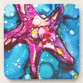 Glänzende Starfish Getränkeuntersetzer