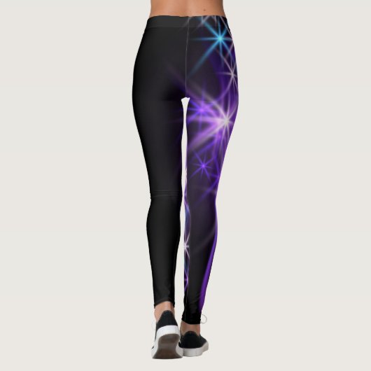 Glänzende Sterne Leggings (Rückseite)