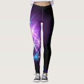 Glänzende Sterne Leggings (Vorderseite)