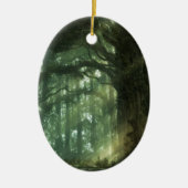 Glänzende Waldverzierung Keramik Ornament (Vorne)