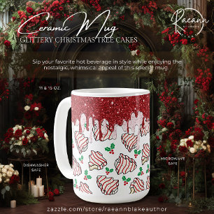Glänzende Weihnachtsbaum-Tassen Keramik-Mug Kaffeetasse