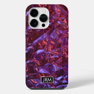 Glänzende zerknitterte Folie Schillernde Hülle Ben iPhone 14 Pro Max Hülle