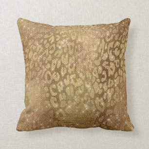 Glänzender bezaubernder Goldmetallischer Kissen