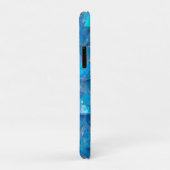 Glänzender blauer Meerjungfrau-Print Case-Mate iPhone Hülle (Hinten/Rechts)