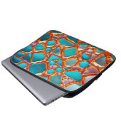 glänzender Diamantenweg Laptopschutzhülle (Vorne Knopf)