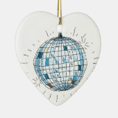 Glänzender Disco-Ball Keramikornament (Rechts)