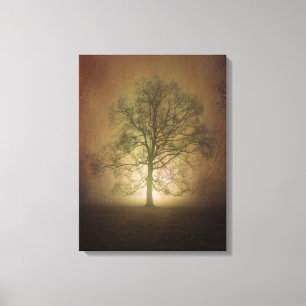 Glänzender Eichen-Baum-Leinwand-Druck Leinwanddruck