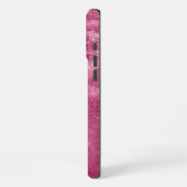Glänzender Funkel Rosa iPhone Hülle (Linke Seite)